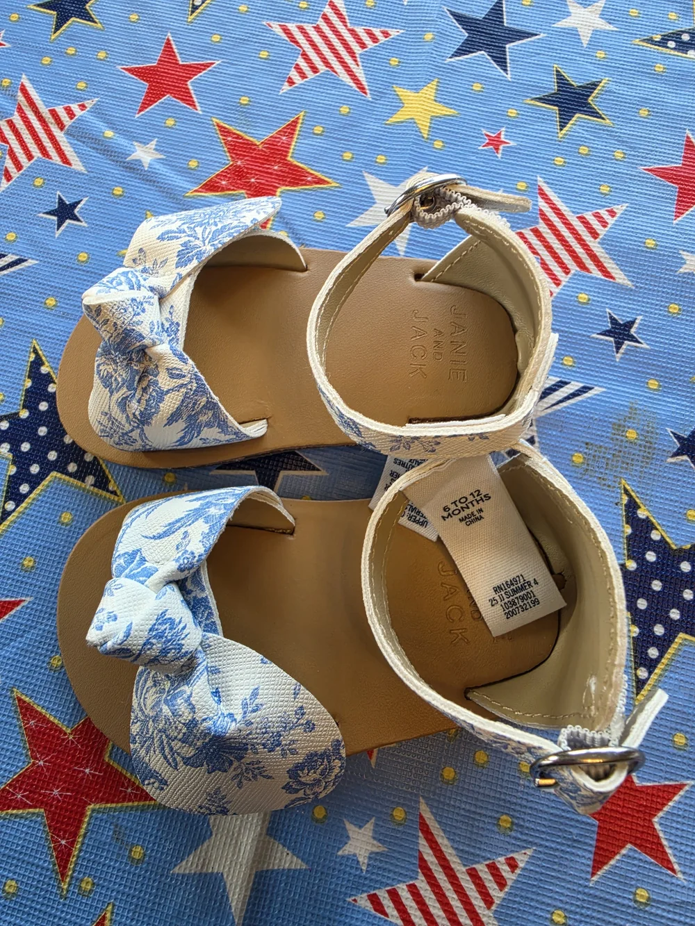 Jamie And Hack Baby Girls Floral Bow Sandal